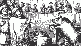 חזירה עומדת למשפט בימי-הביניים