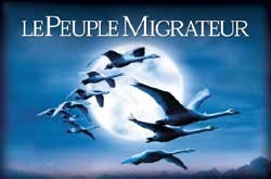 ציור של אווזים עפים על רקע הירח