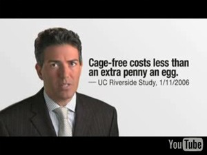 מתוך תשדיר בחירות: פאסלי מתגונן ומסביר שהחוק יעלה את מחיר הביצים בתוספת זניחה; בתשדיר זה ובאחרים מרבה...