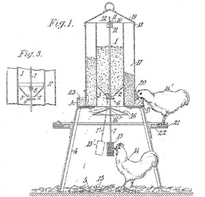 מתקן האכלה והתעמלות לתרנגולים: בשנים המוקדמות של כליאה אינטנסיבית הלולנים העריכו שחוסר הפעילות גורם...