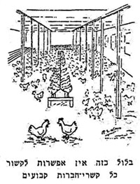 איור מתוך משק העופות, כרך ג', חוברת ד', 1950, עמ' 83.