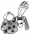 טלה וקיבוצניק. איור מספרות חקלאית